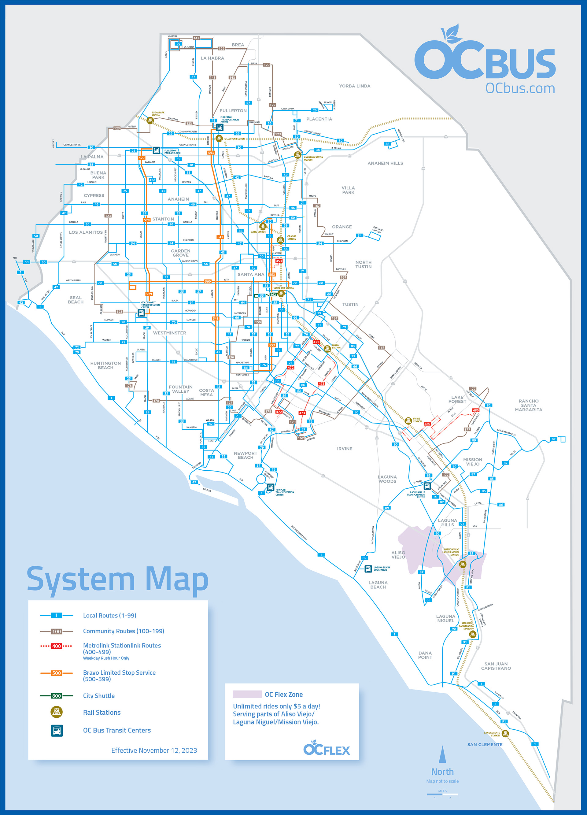 octa bikeways map