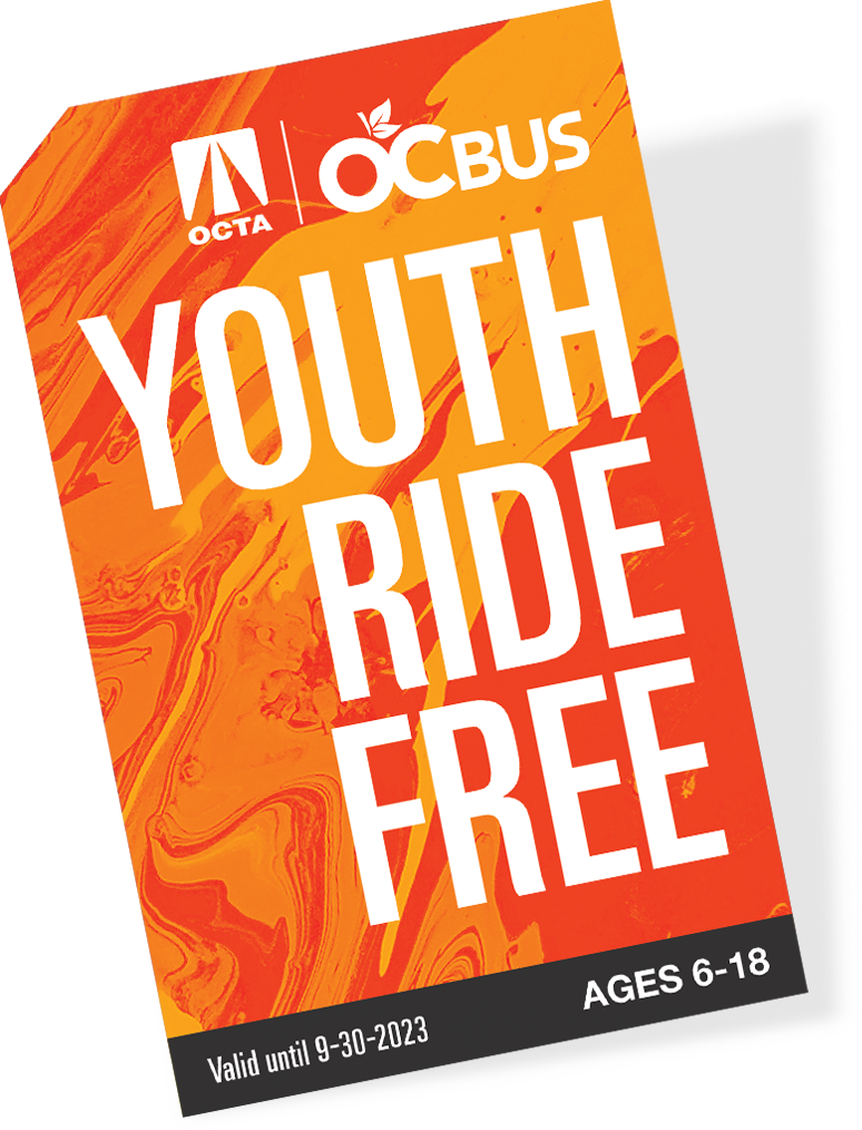 An illustration of an OC Bus Youth Pass
