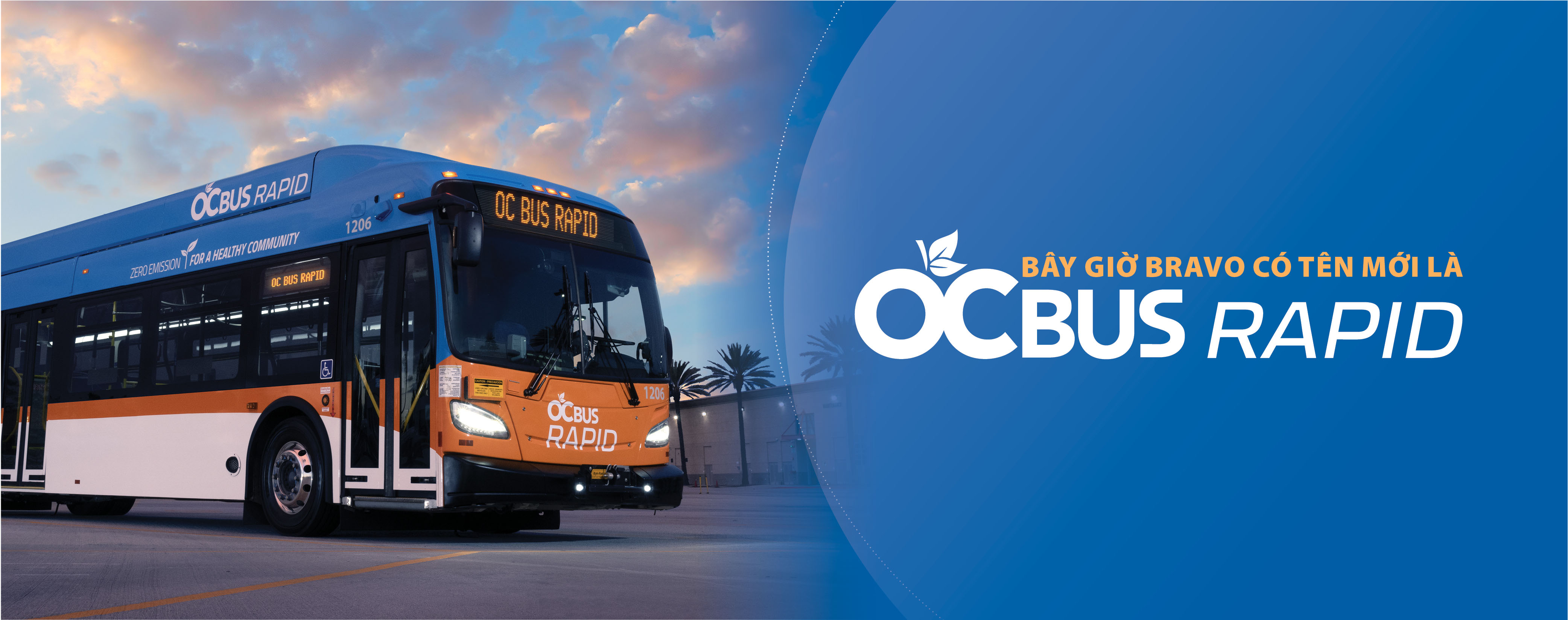OC Bus Rapid Service Header Vietnamese
